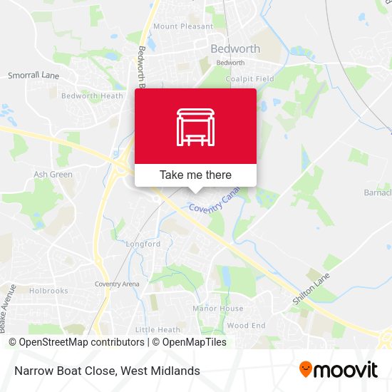 Narrow Boat Close map