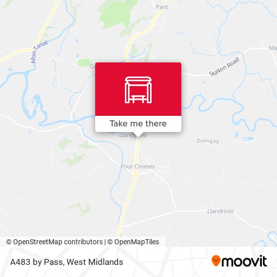 A483 by Pass map