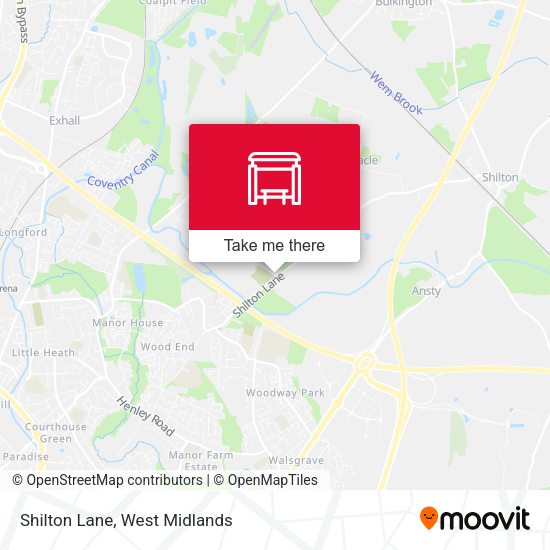 Shilton Lane map