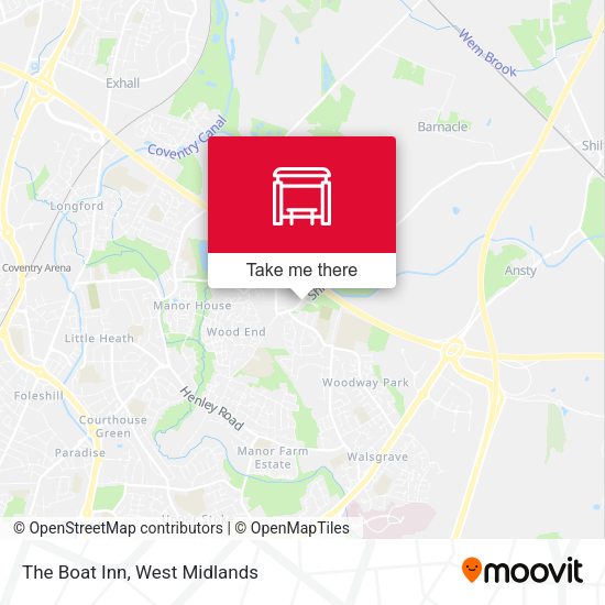 The Boat Inn map