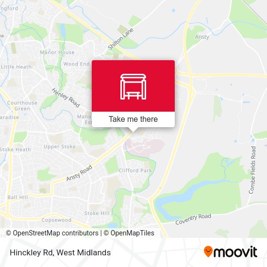 Hinckley Rd map