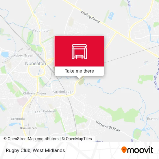 Rugby Club map