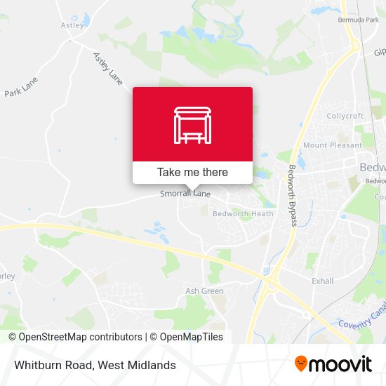 Whitburn Road map