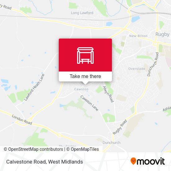 Calvestone Road map