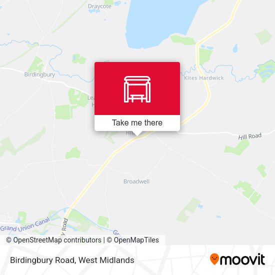 Birdingbury Road map