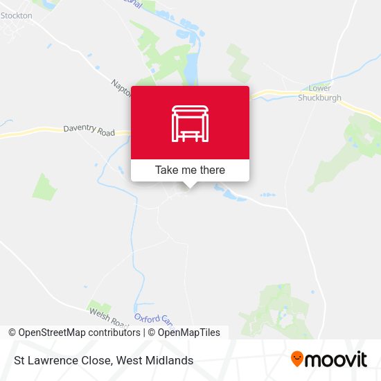 St Lawrence Close map