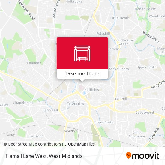 Harnall Lane West map