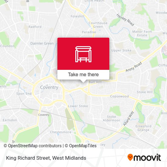 King Richard Street map