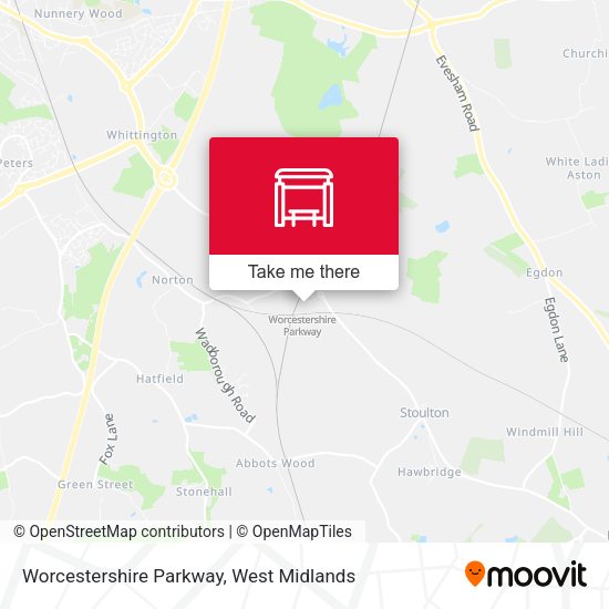 Worcestershire Parkway map