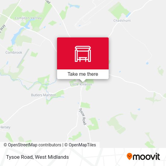 Tysoe Road map