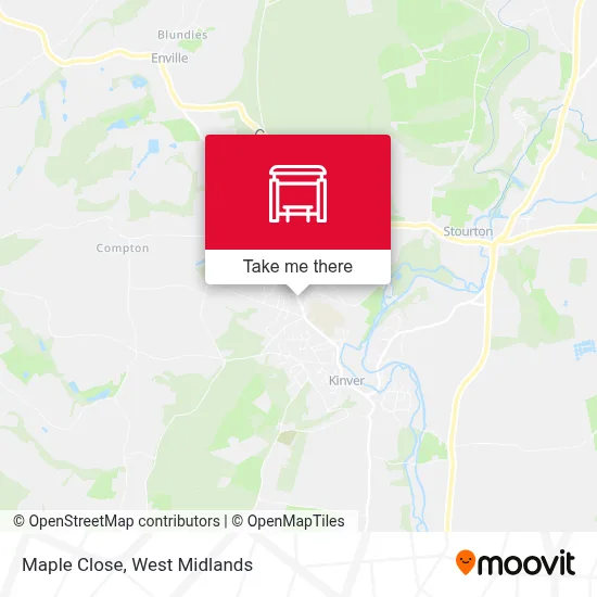 Maple Close map