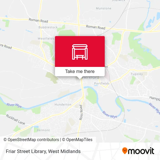 Friar Street Library map
