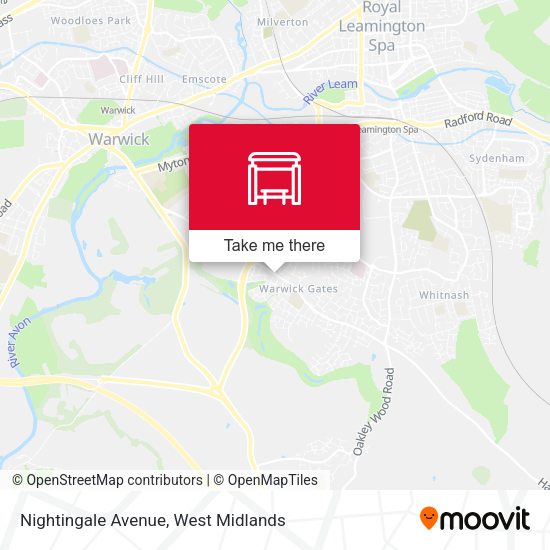 Nightingale Avenue map
