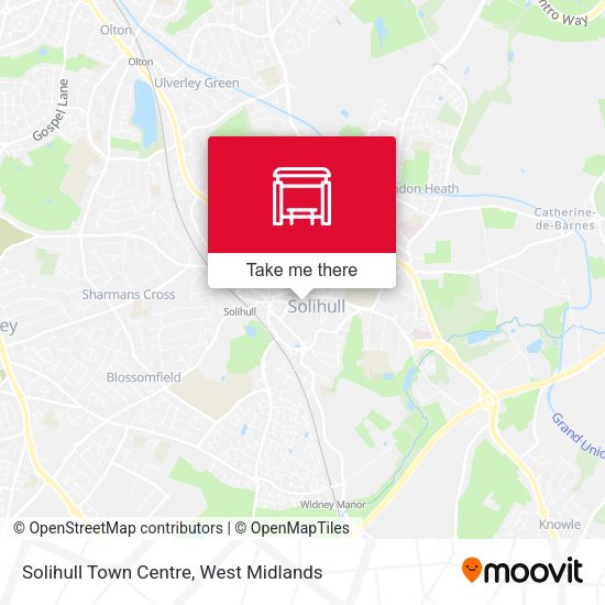 Solihull Town Centre map