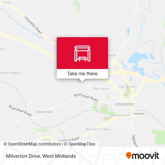 Milverton Drive map