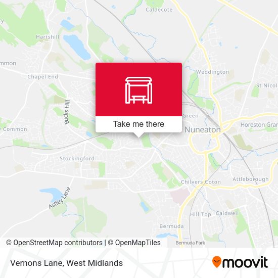 Vernons Lane map