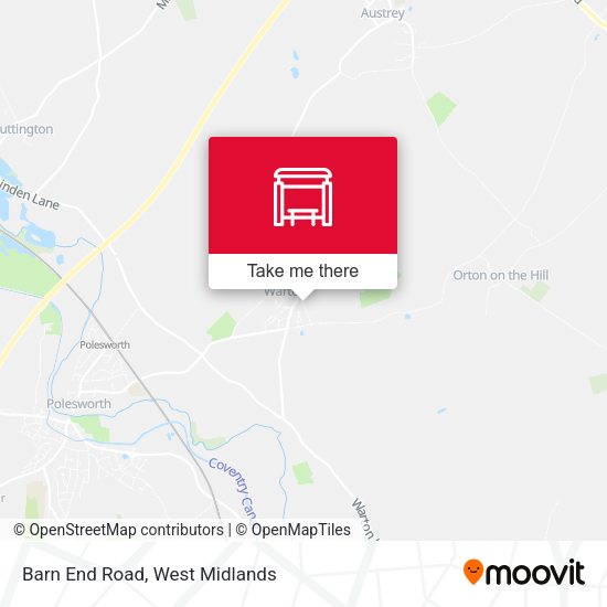 Barn End Road map