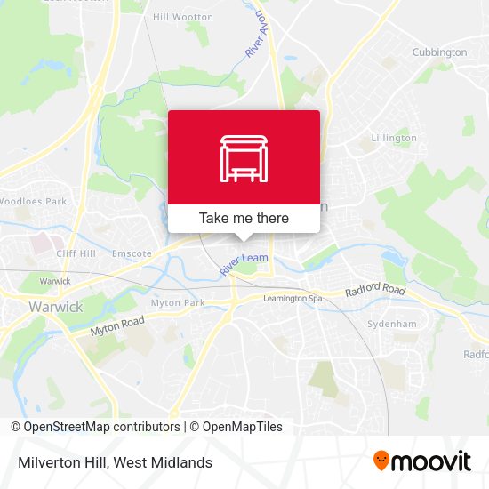 Milverton Hill map