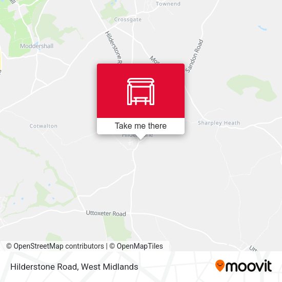Hilderstone Road map