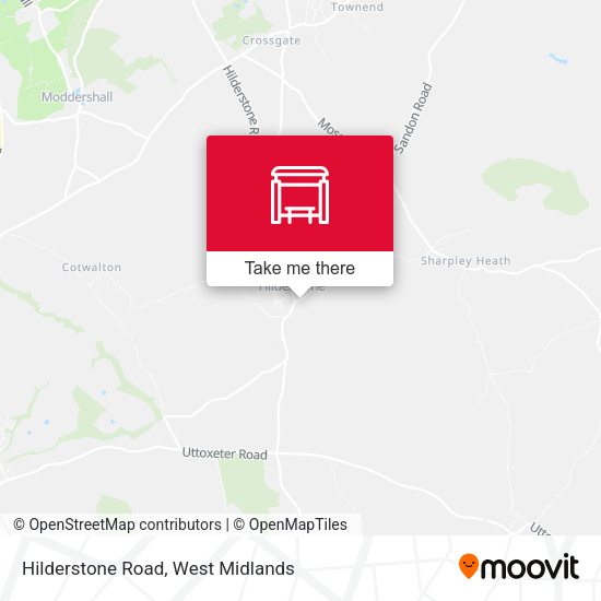 Hilderstone Road map