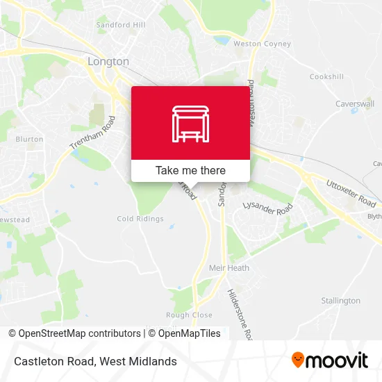 Castleton Road map