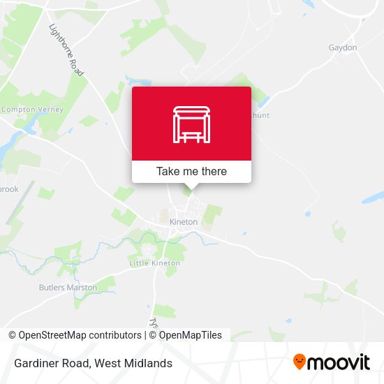 Gardiner Road map