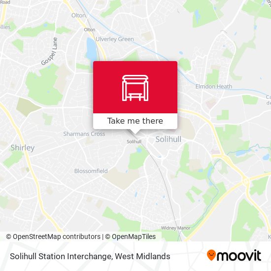 Solihull Station Interchange map