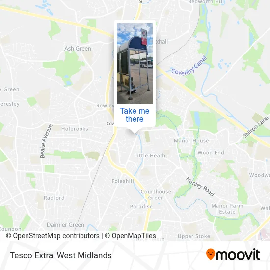 Tesco Extra map