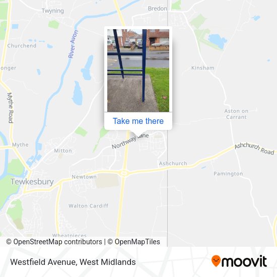 Westfield Avenue map
