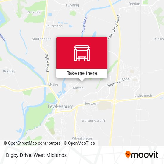 Digby Drive map