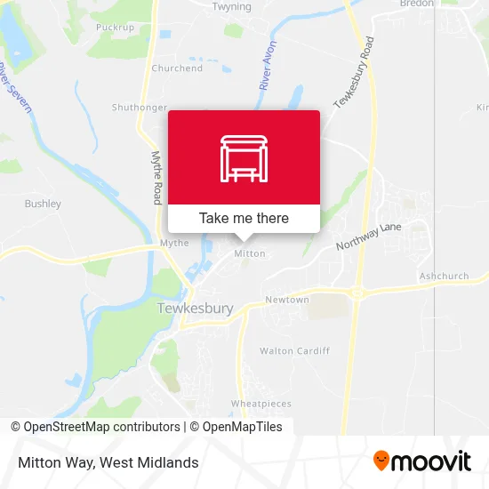 Mitton Way map