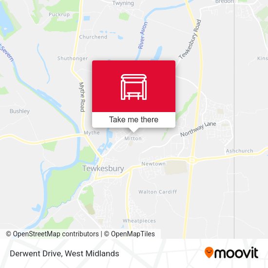 Derwent Drive map