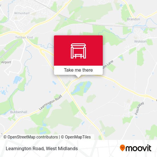 Leamington Road map