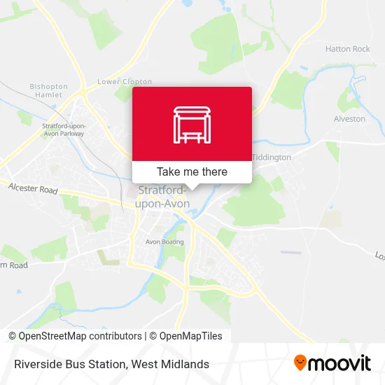 Riverside Bus Station map