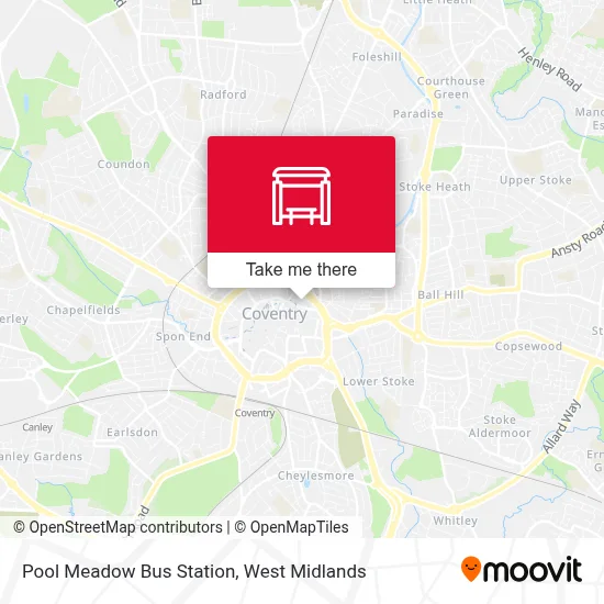 Pool Meadow Bus Station map