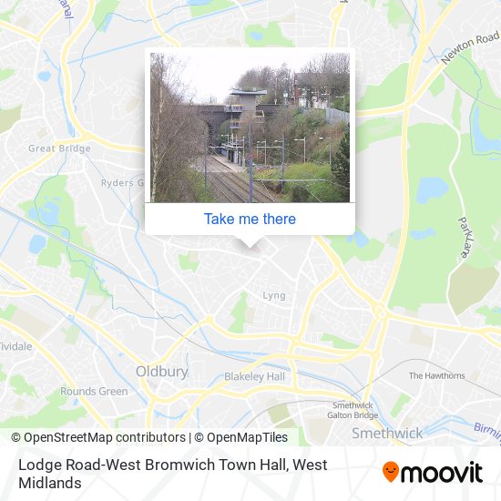 Lodge Road-West Bromwich Town Hall map