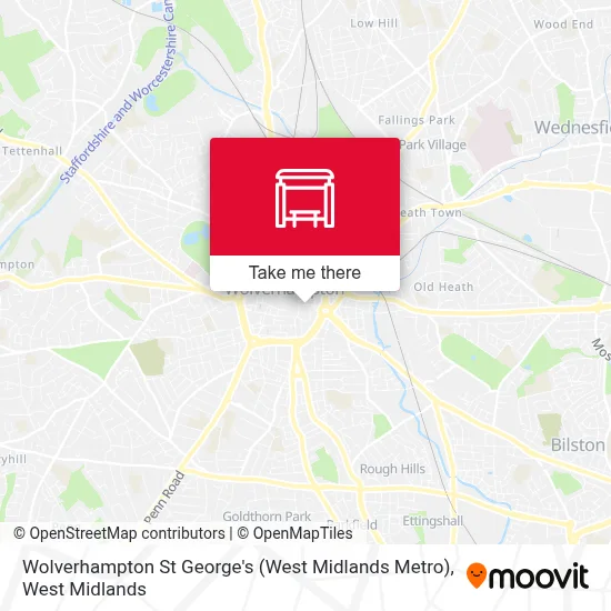 Wolverhampton St George's (West Midlands Metro) - Routes, Schedules ...