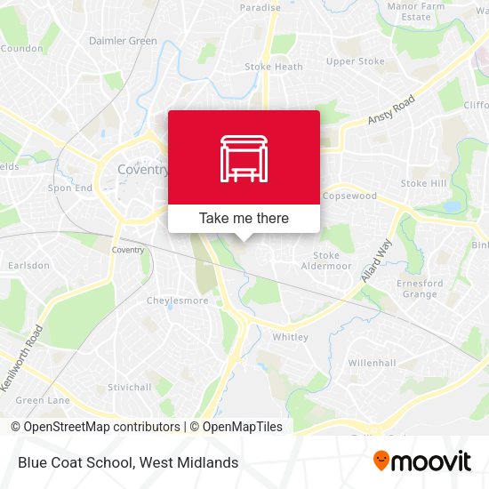 Blue Coat School map