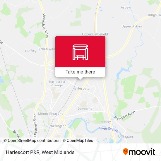 Harlescott P&R map