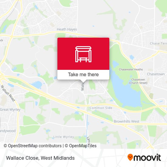 Wallace Close map