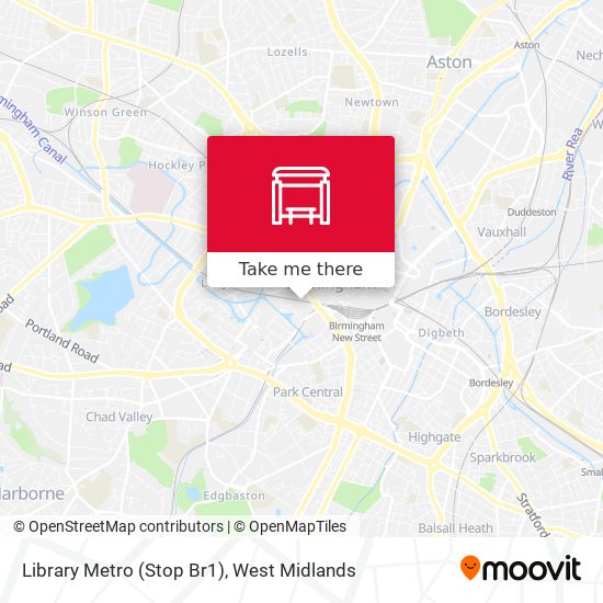 Library Metro (Stop Br1) map