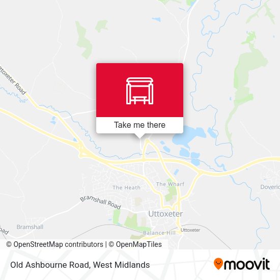 Old Ashbourne Road map