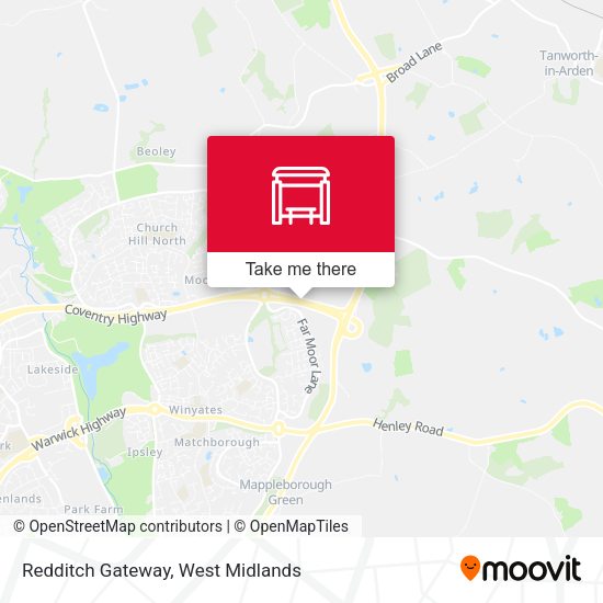 Redditch Gateway map