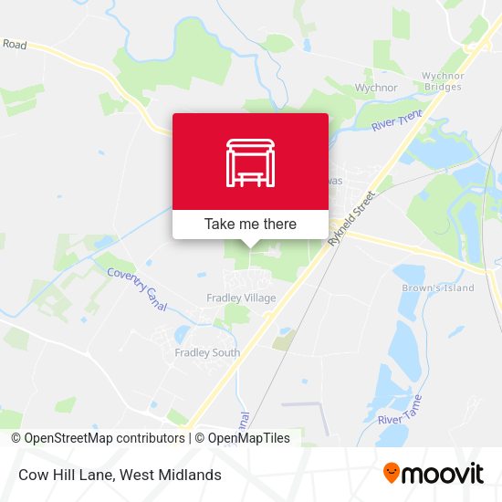 Cow Hill Lane map