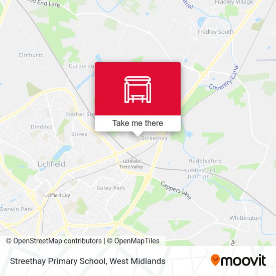 Streethay Primary School map