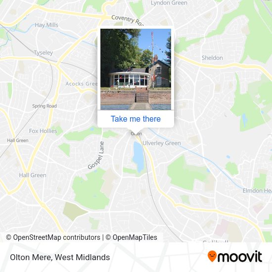 Olton Mere map