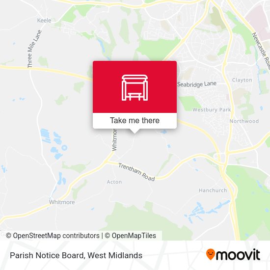 Parish Notice Board map