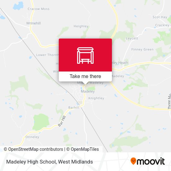 Madeley High School map