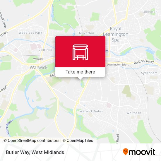 Butler Way map