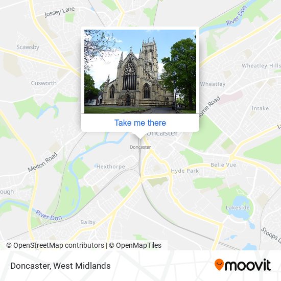 Doncaster map